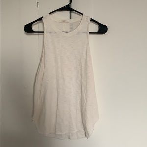 Cream high neck tank top